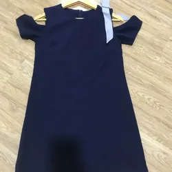 Đầm nữ form dáng suông màu xanh dương đậm 698329