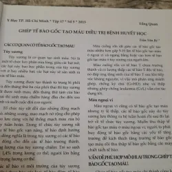 Y Học TpHCM. ĐH Y Dược- Chuyên đề Truyền máu Huyết học số 5 .2013. 778147