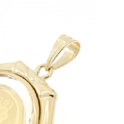 K18YG khung dây chuyền đồng xu - Hàng hiệu Authentic 865595