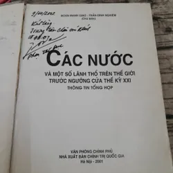 Các nước và lãnh thổ trên thế giới. Thông tin tổng hợp. Chủ biên Đoàn Mạnh Giao 603835