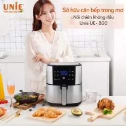 NỒI CHIÊN KHÔNG DẦU UNIE UE-800 – 8L • CÔNG NGHỆ RAPID AIR ĐA CHIỀU 722791