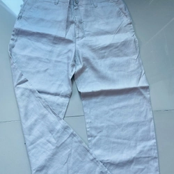 Quần tây linen màu kem 527430