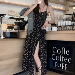 Váy maxi 2 dây xẻ đùi 1029700