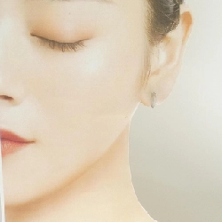 Khuyên tai hoop 14KTWG - Hàng hiệu Authentic 865452