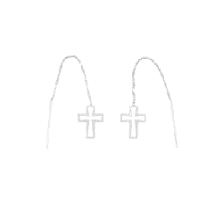 K14WG Khuyên tai chéo - Hàng hiệu Chính hãng