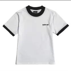 ÁO THUN BABY TEE PHỐI MÀU VIỀN ĐEN SIZE L 