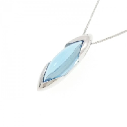K18WG Blue Topaz Necklace - Hàng hiệu Authentic 864958