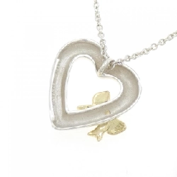 Tiffany 925/750YG Dây chuyền hình trái tim và ruy băng - Hàng hiệu Chính hãng 844672