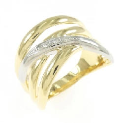 Nhẫn kim cương K18YG/PT900