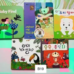 Set boardbook B19 tiếng Hàn ít chữ 784651