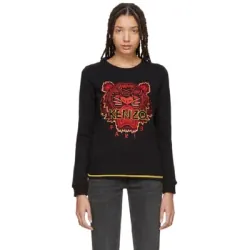 Áo sweater nam Kenzo thêu đầu hổ màu đen size M 757102