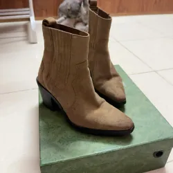 Giày Boot da bò cao cấp màu nâu size 36 phong cách trẻ trung của Zara 788106