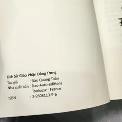 Lịch sử giáo phận Đàng Trong | Đào Quang Toản | Nxb Tôn giáo 553643