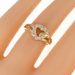 Nhẫn kim cương hình trái tim K18YG 0.22CT 673699