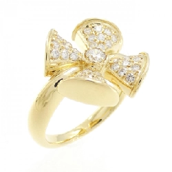 Nhẫn kim cương K18YG 0.47CT