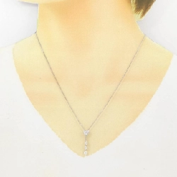 K18WG Dây chuyền kim cương hình trái tim 0.35CT - Hàng hiệu Chính hãng 864414