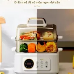 🍲 UNIE UE668 – Nồi lẩu hấp đa năng 10L, Ceramic chống dính – 8 chế độ nấu siêu tiện! 715786