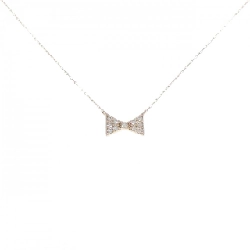 K18PG Dây chuyền kim cương 0.10CT - Hàng hiệu Chính hãng