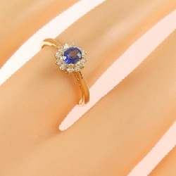 Nhẫn Sapphire K18YG 0.31CT - Hàng hiệu Chính hãng 854225