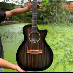 Đàn guitar bằng gỗ (có tặng kèm thêm kẹp đàn và phím gãy đàn) 545611