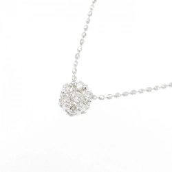 K18WG Hoa Kim Cương Dây Chuyền 0.14CT - Hàng hiệu Chính hãng 861855