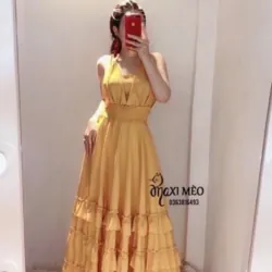 Maxi yếm chất lụa, k mút ngực , bo chun sau lưng, hàng mới cần thanh lý 968798