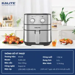 Nồi Chiên Không Dầu KALITE Q5 – Trợ Thủ Nhà Bếp Cho Người Bận Rộn 👩‍🍳✨ 718061