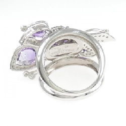 Nhẫn hoa Amethyst K18WG - Hàng hiệu Authentic 851279