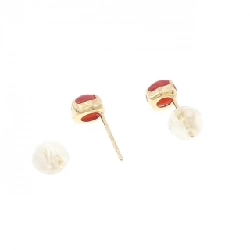 K18YG Bông tai San hô 0.84CT - Hàng hiệu Chính hãng 867231