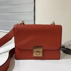 Túi Charles and Keith shoulder bag nâu da bò 393206