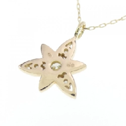 K18YG Hoa Kim Cương Dây Chuyền 0.14CT - Hàng hiệu Chính hãng 861538