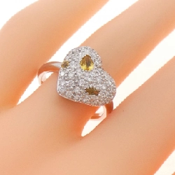 Nhẫn Sapphire 750WG Hình Trái Tim 0.33CT - Hàng hiệu Chính Hãng 847405