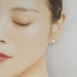K14WG Bông tai ngọc trai Akoya 8.3mm - Hàng hiệu Chính hãng 872322