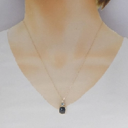 K18YG Blue Topaz Necklace - Hàng hiệu Authentic 858423