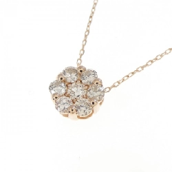 K18PG Hoa Kim Cương Dây Chuyền 0.30CT - Hàng hiệu Chính hãng 857180