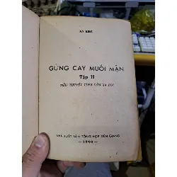 Gừng cay muối mặn tập 2 An Khê mới 70% ố rách bìa 1990 Văn học Việt Nam HCM1709 559901