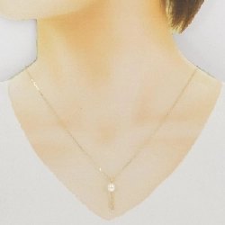 K18YG Ngọc trai Akoya Dây chuyền 6.8mm - Hàng hiệu Chính hãng 860996