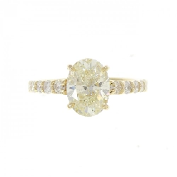 Nhẫn kim cương K18YG 1.531CT VLY SI2 cắt oval - Hàng hiệu Authentic 874058