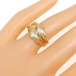 Nhẫn kim cương K18YG 668808