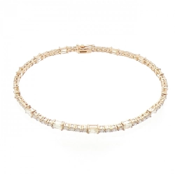 K18PG Vòng tay kim cương 3.80CT - Hàng hiệu Chính hãng 873831