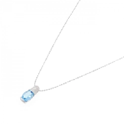 K18WG Blue Topaz Necklace - Hàng hiệu Authentic 858322