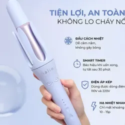 Máy uốn tóc tự xoay Ion âm Halio, chính hãng nguyên seal 970576