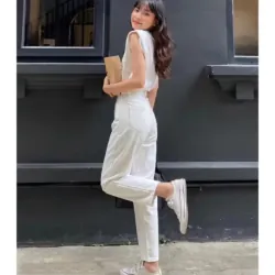 QUẦN BAGGY KAKI NỮ - MÀU BE - SIZE S 756449