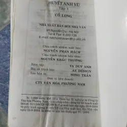 Huyết anh vũ ( 3 tập) - Cổ Long 776911