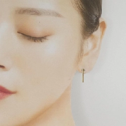 Bông tai K18YG Oléfiche - Hàng hiệu Chính hãng 845036