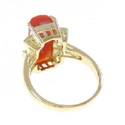 Nhẫn San Hô K18YG - Hàng hiệu Chính hãng 853513