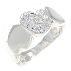 Nhẫn kim cương hình trái tim K18WG 0.12CT