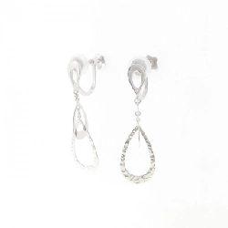 Trang sức Star Jewelry K18WG Bông tai - Hàng hiệu Chính hãng 845979