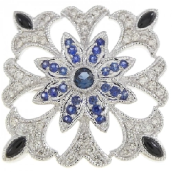 K18WG Đá màu Brooch - Hàng hiệu Chính hãng 869713