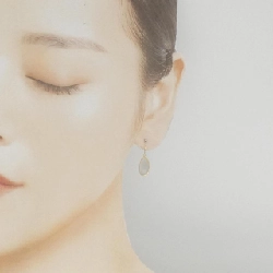 K18YG Đá mặt trăng Bông tai - Hàng hiệu Chính hãng 872284